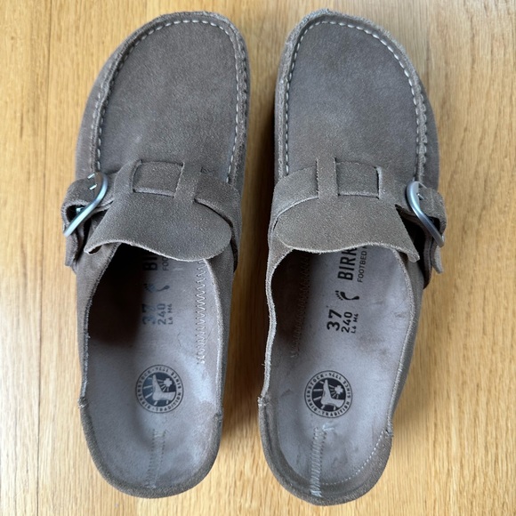 Birkenstock Buckley Suede Leather Taupe 37 - Picture 3 of 7